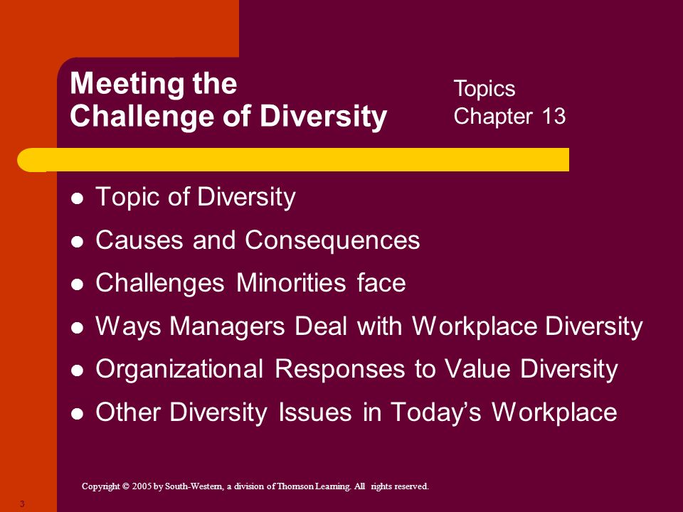 Diversity and the Workplace